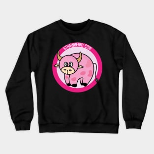 Strawberry Cow Costume Cute Design Ideas Cartoon Crewneck Sweatshirt